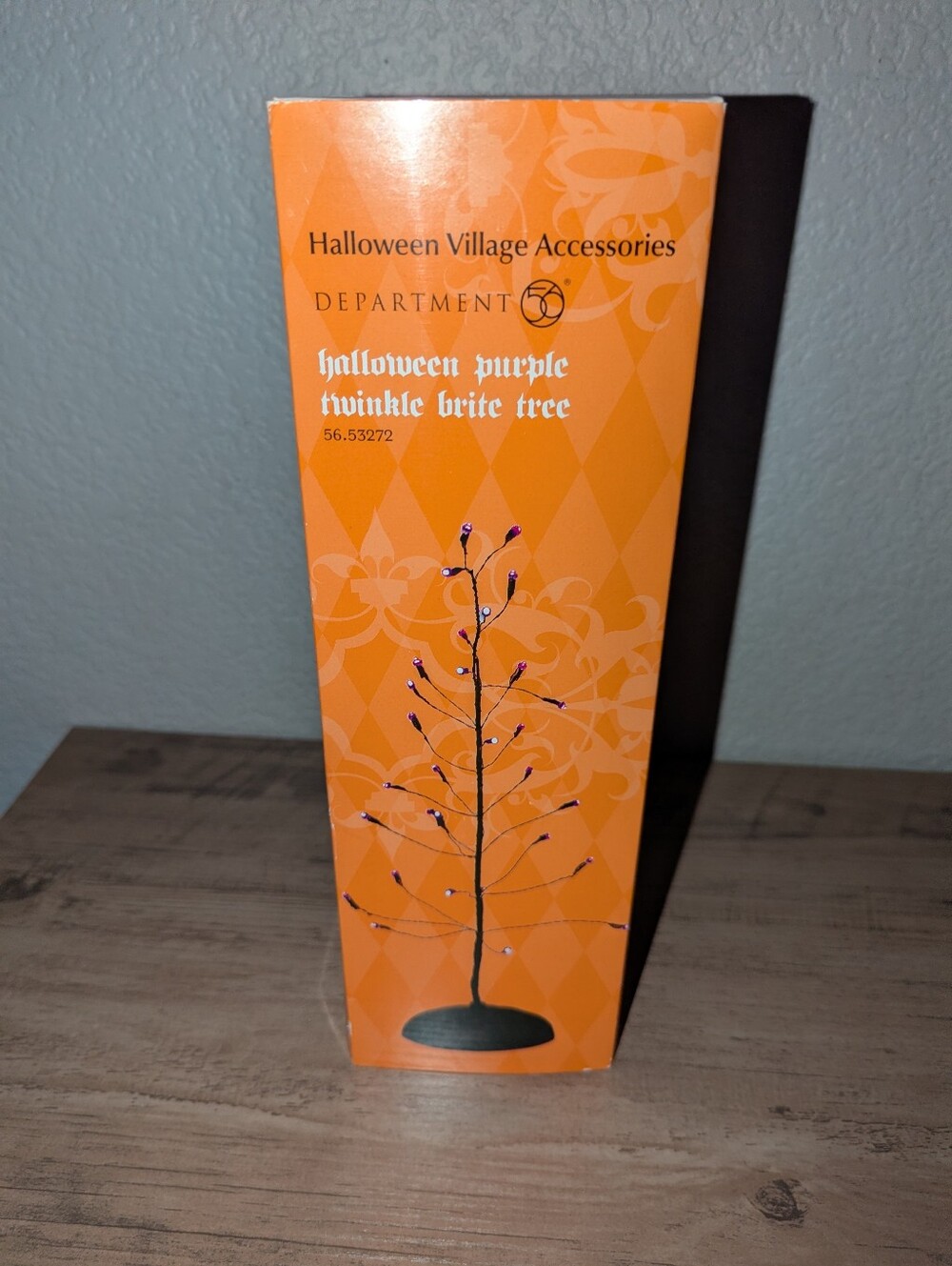 Department 56 Halloween Village Purple Twinkle Brite Tree 56.53272 LED